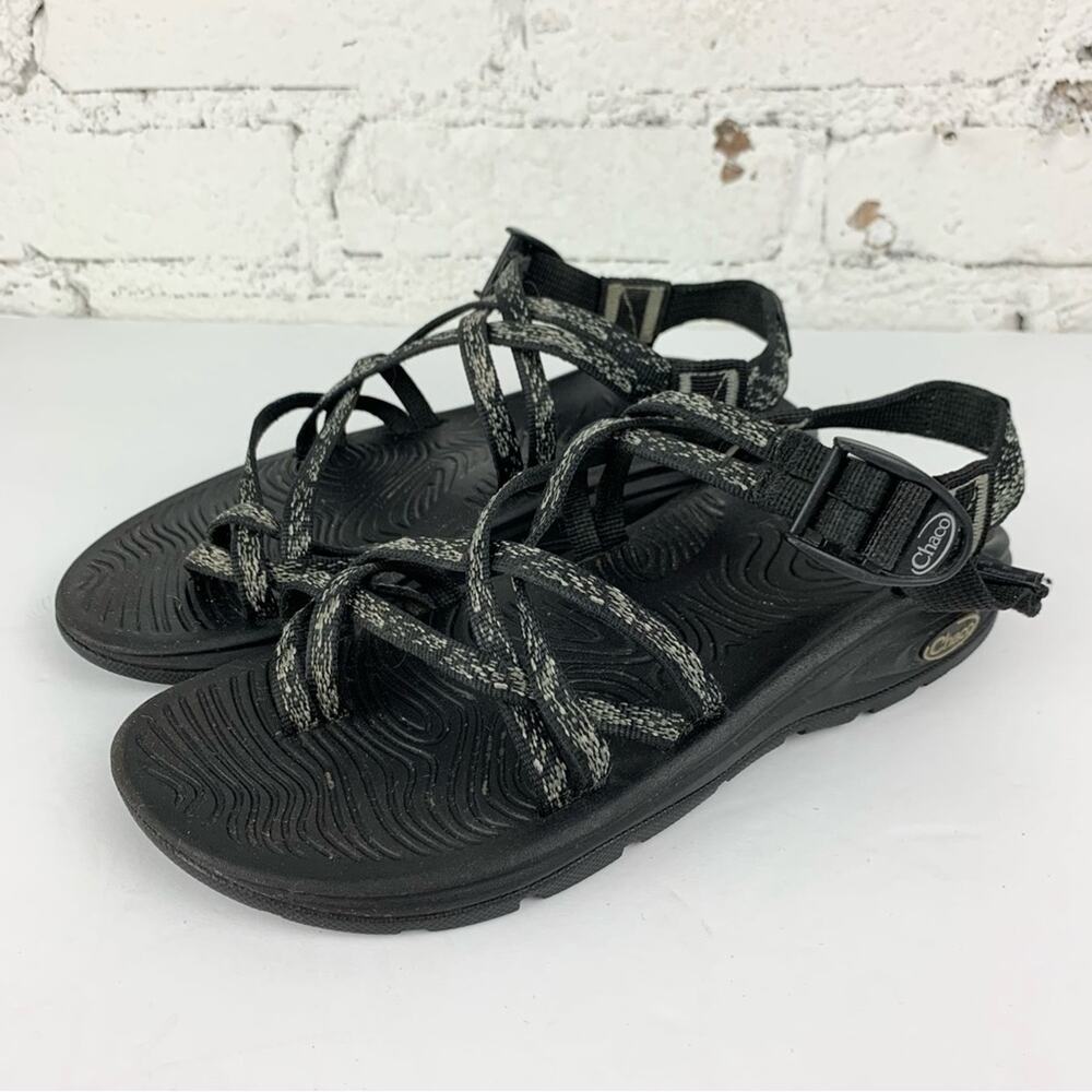 Chaco Z Volv X2 Black Grey Outdoor Hiking Water Sandals 7